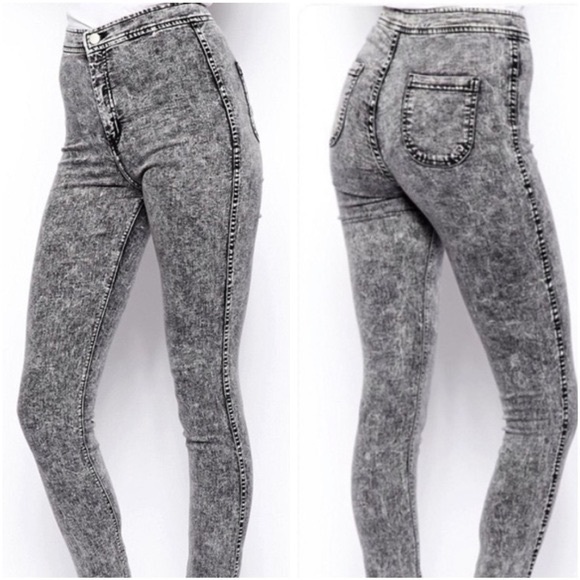 American Apparel Acid Wash Easy Jeans - Picture 1 of 5